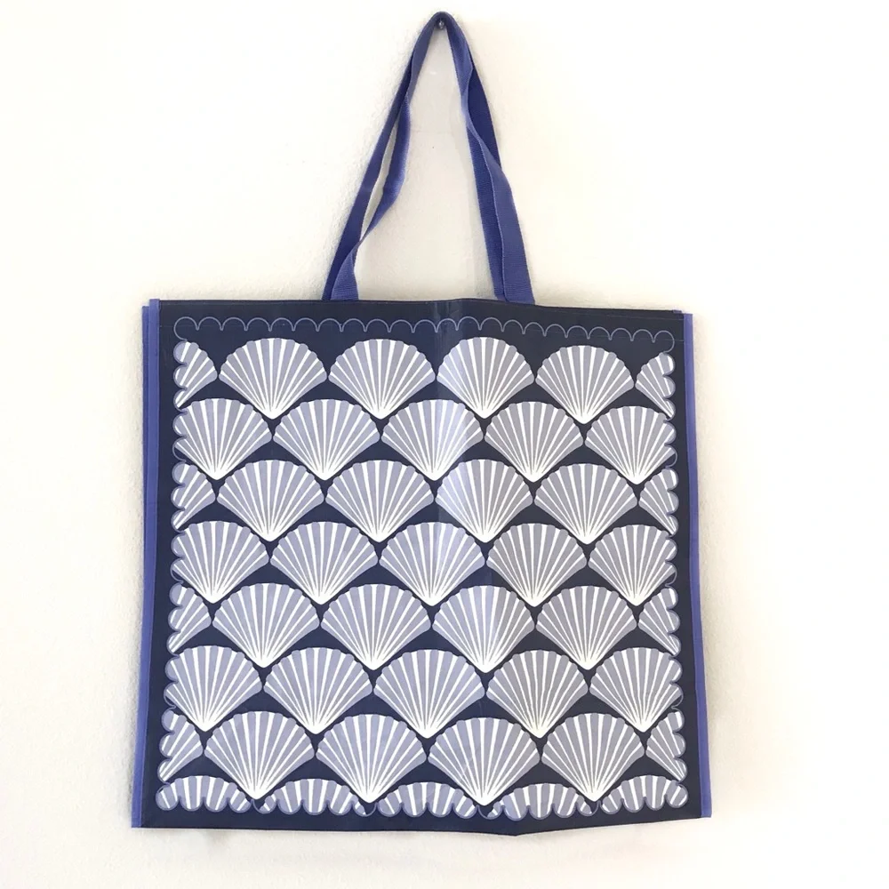 Shell Print Reusable Shopper Tote Bag